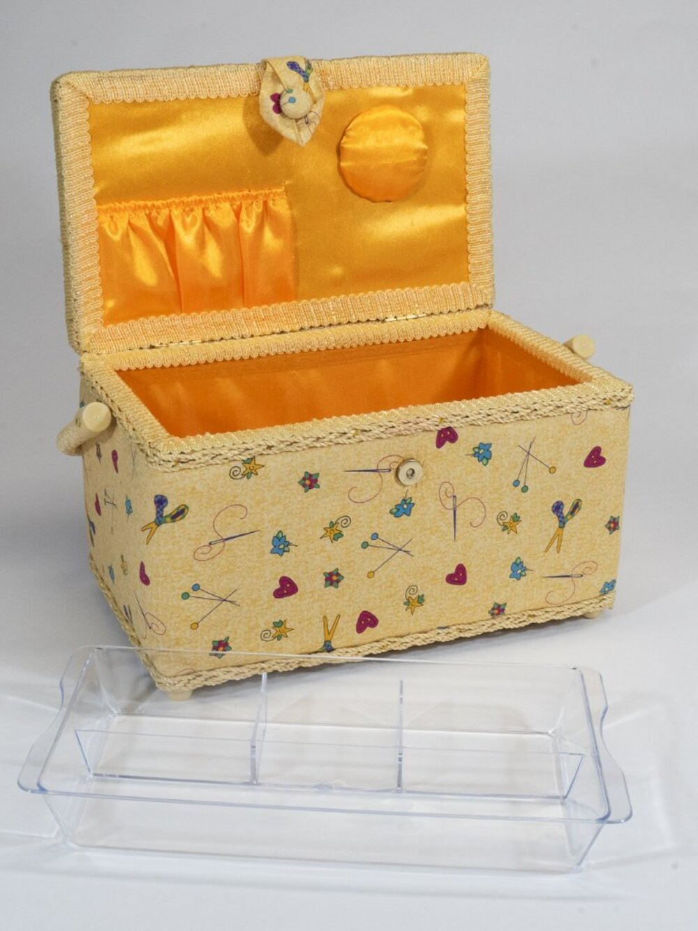 Cloth Padded Fabric Sewing Basket S susant45 (671)